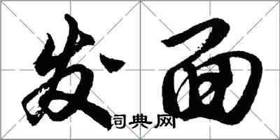 胡问遂发面行书怎么写