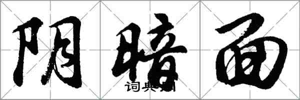 胡问遂阴暗面行书怎么写