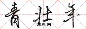 骆恒光青壮年行书怎么写