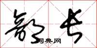 王冬龄部长草书怎么写