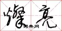 王冬龄灿亮草书怎么写