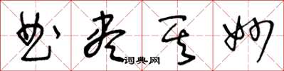 王冬龄曲尽其妙草书怎么写