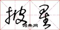 王冬龄披星草书怎么写