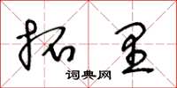 王冬龄拓里草书怎么写