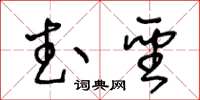 王冬龄武圣草书怎么写