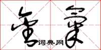 王冬龄金气草书怎么写