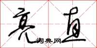 王冬龄亮直草书怎么写