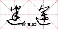 王冬龄迷途草书怎么写