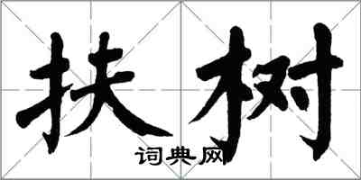 翁闿运扶树楷书怎么写