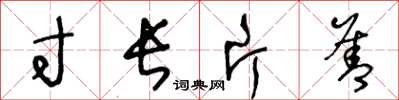 王冬龄寸长片善草书怎么写