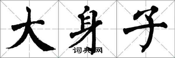 翁闿运大身子楷书怎么写