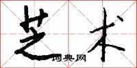 钱沛云芝术行书怎么写