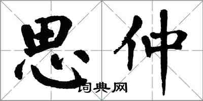 翁闿运思仲楷书怎么写