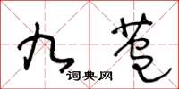 王冬龄九苞草书怎么写