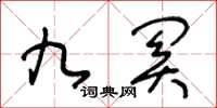 王冬龄九关草书怎么写