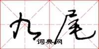 王冬龄九尾草书怎么写