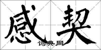 翁闿运感契楷书怎么写