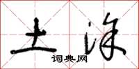 王冬龄土涂草书怎么写