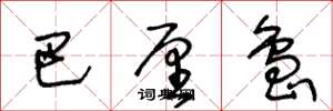 王冬龄巴厘岛草书怎么写