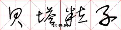 王冬龄贝塔粒子草书怎么写