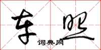 王冬龄车照草书怎么写