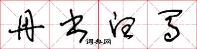 王冬龄丹书白马草书怎么写