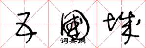 王冬龄五国城草书怎么写