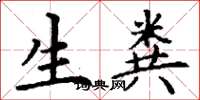 丁谦生粪楷书怎么写
