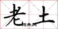 丁谦老土楷书怎么写