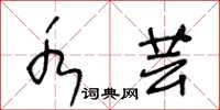 王冬龄水芸草书怎么写