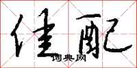 钱沛云佳配行书怎么写