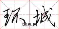 田英章环城行书怎么写