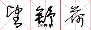 王冬龄望舒荷草书怎么写