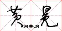 王冬龄黄冕草书怎么写
