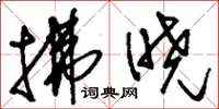 刘少英拂晓草书怎么写