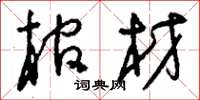刘少英棺材草书怎么写