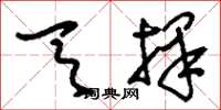 刘少英天择草书怎么写
