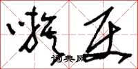 刘少英嗾使草书怎么写