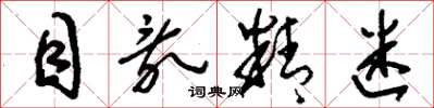 刘少英目乱精迷草书怎么写