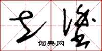 刘少英土涂草书怎么写