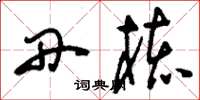 刘少英丹核草书怎么写