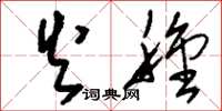 刘少英火种草书怎么写