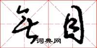 刘少英无目草书怎么写