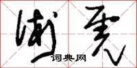 刘少英术虎草书怎么写
