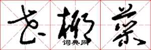 刘少英花椰菜草书怎么写