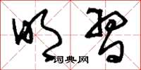 刘少英明习草书怎么写