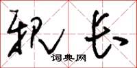 刘少英亲长草书怎么写