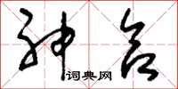 刘少英神合草书怎么写