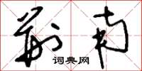 刘少英荆南草书怎么写