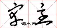 刘少英宰主草书怎么写